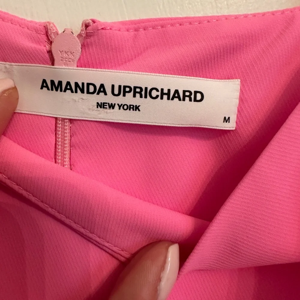 Amanda Uprichard Stilla Dress in Shocking Pink - Picture 5 of 5